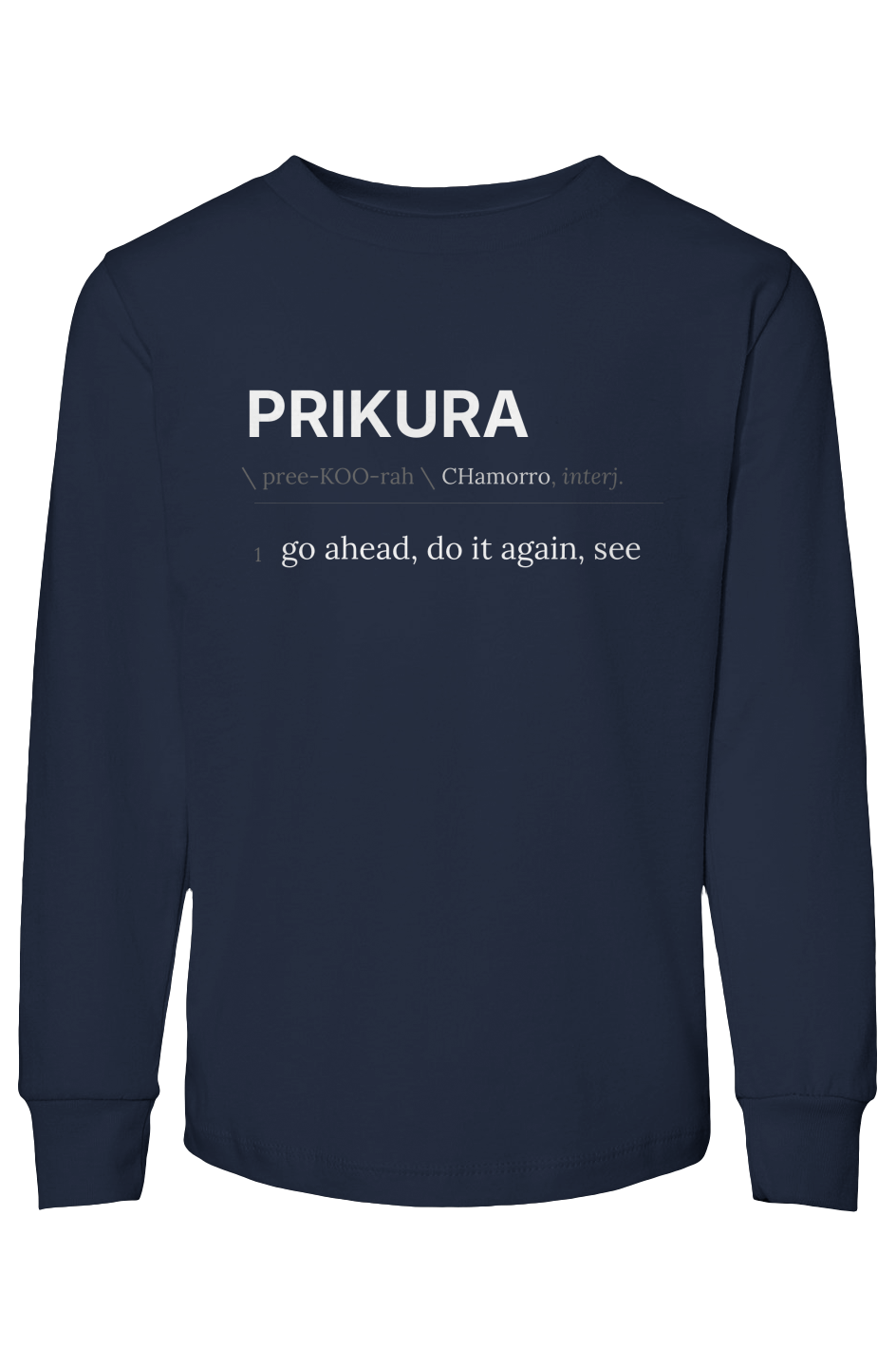 PRIKURA toddler long sleeve tee, back view