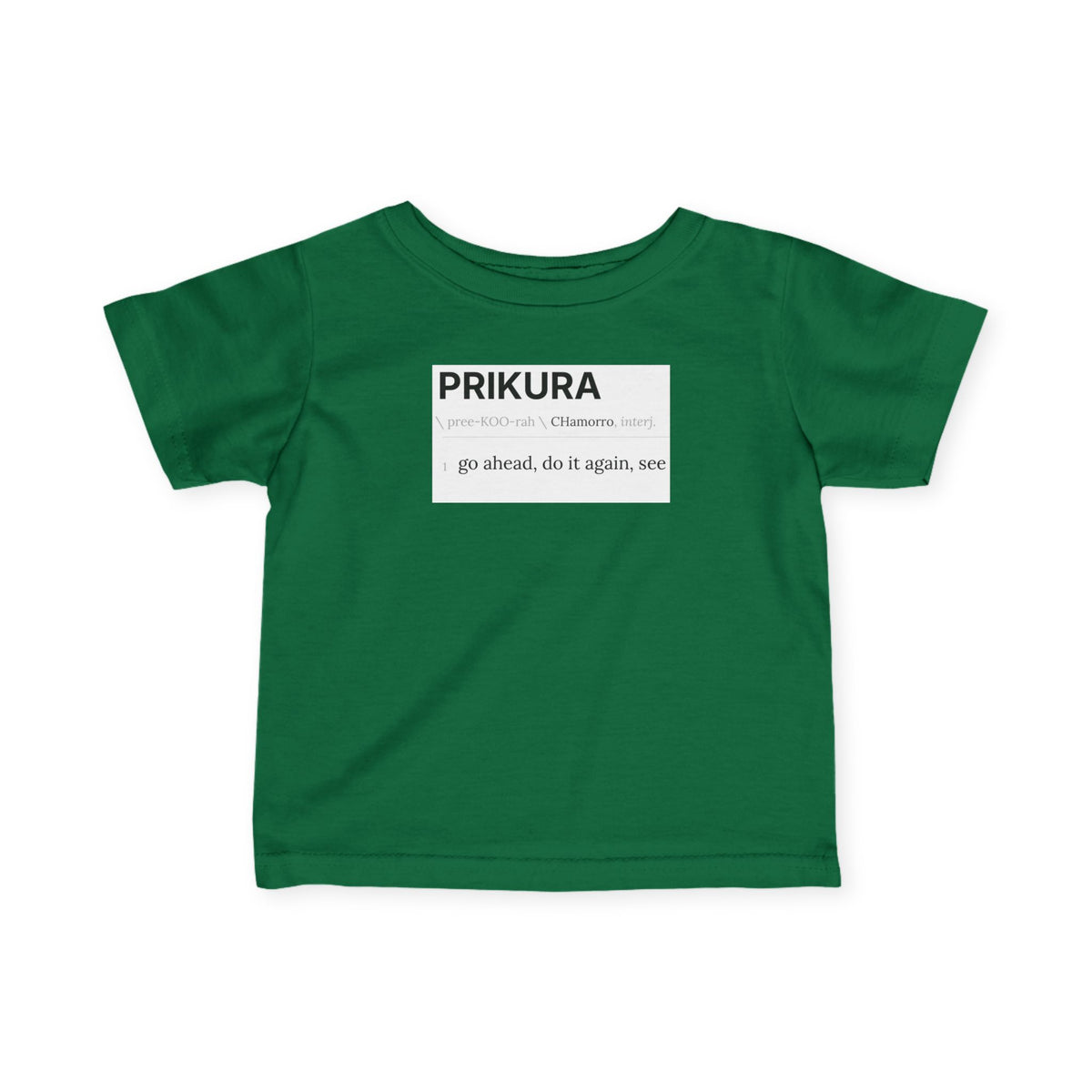 Prikura infant tee in charcoal