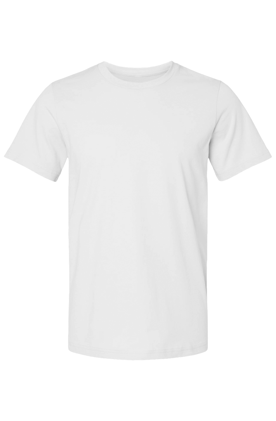 White adult tee with black Fotte logo, side view