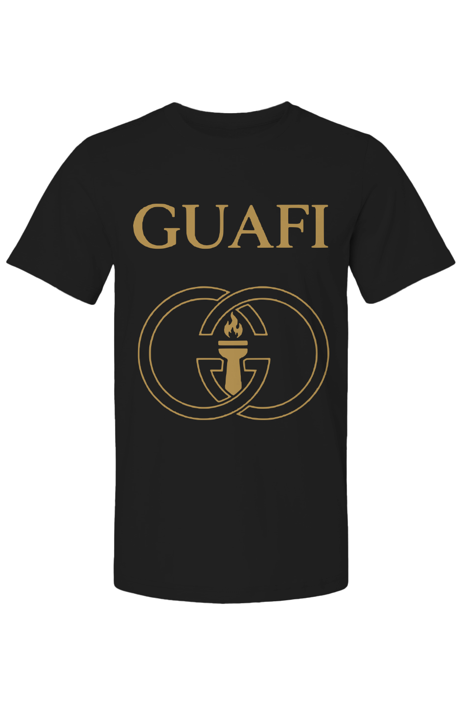 Youth tee with Guafi logo, folded