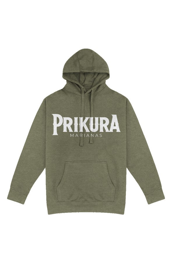 PRIKURA pullover hoodie, back view