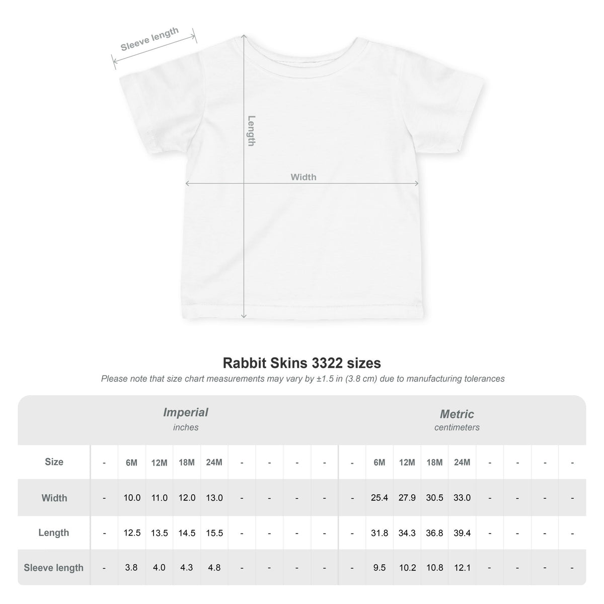 Prikura infant tee, worn