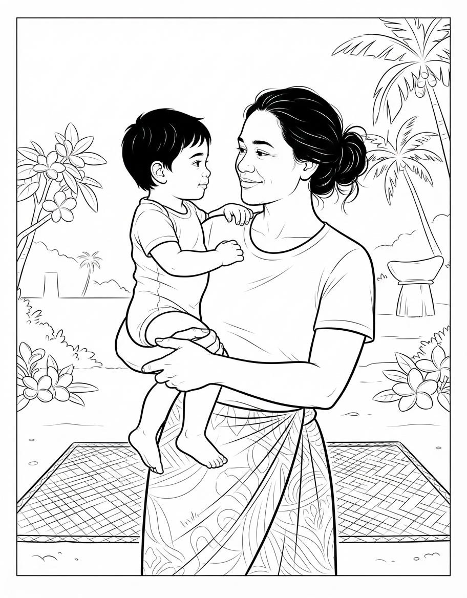 Guinaiya — Free Coloring Page